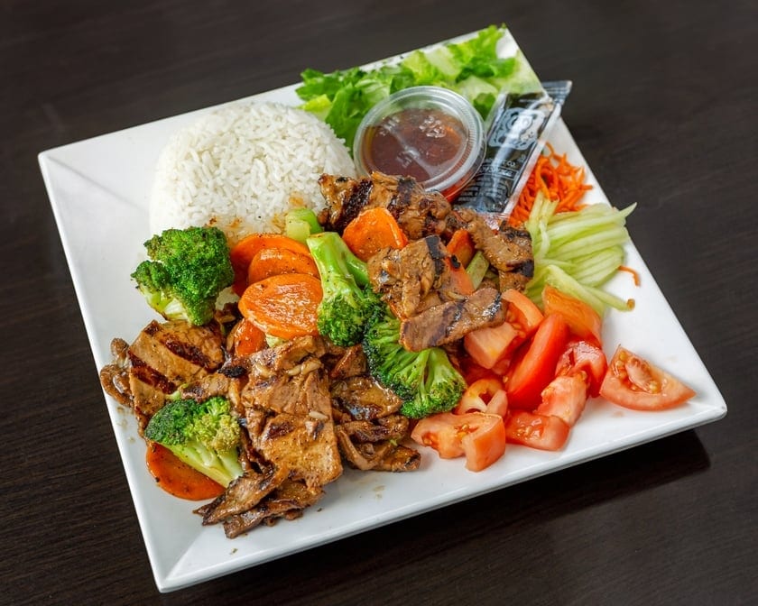 L8. Pork Stir Fry Plate.