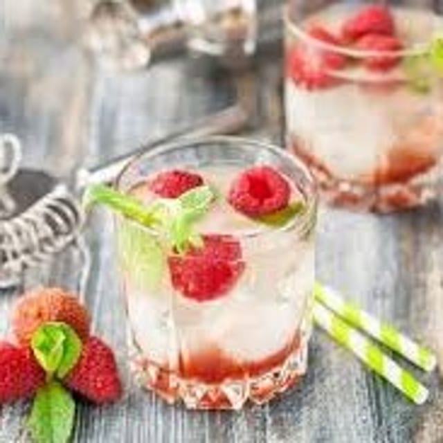 Lychee Strawberry Lemonade.