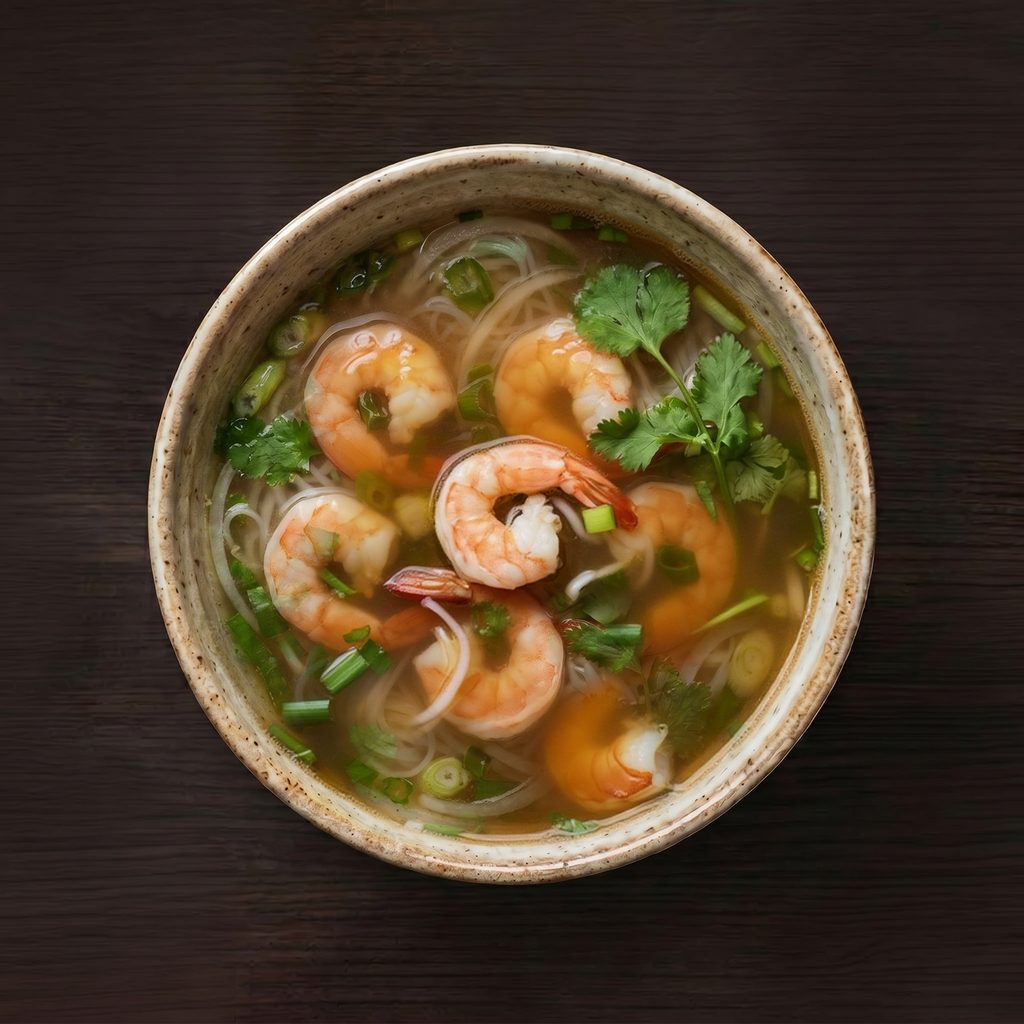 P10. Shrimp Wonton Noodle Soup.