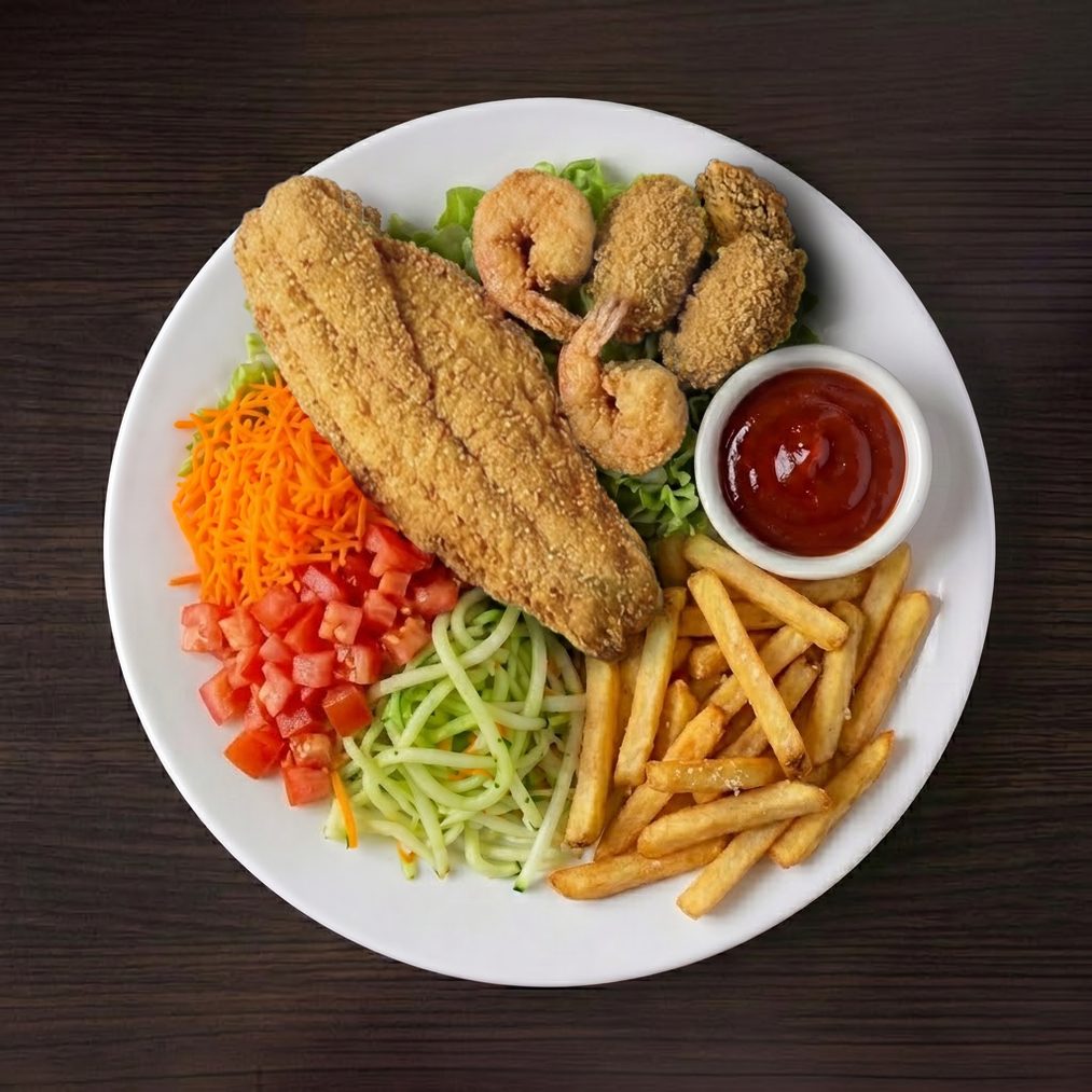 LF6. Seafood Fried Combo.