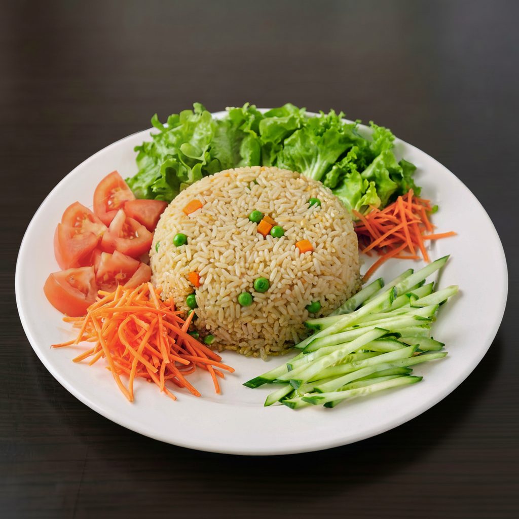 F5. Vegetarian Fried Rice.