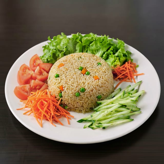 F5. Vegetarian Fried Rice.